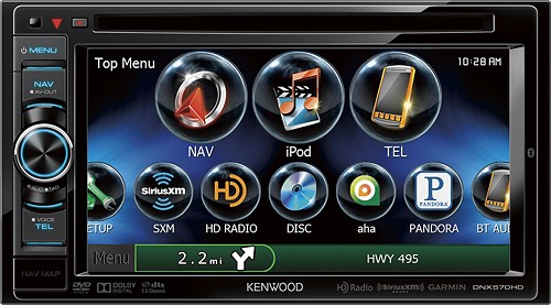  Kenwood - 6.1&quot; - Built-In GPS - CD/DVD - Bluetooth-Enabled - In-Dash Receiver
