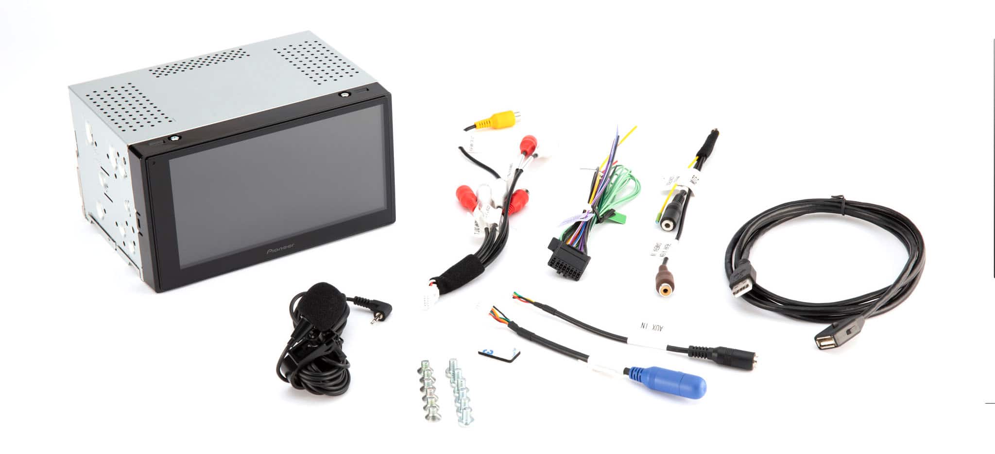 The text on the image reads "Pioneer BEESEEED nohing_o NJ AUX C SAA."