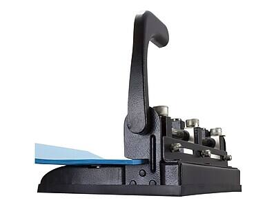 Alt View 2. Officemate - Heavy Duty Adjustable 2-3 Hole  Punch with Lever Handle, 32 Sheet Capacity, Black - Black.