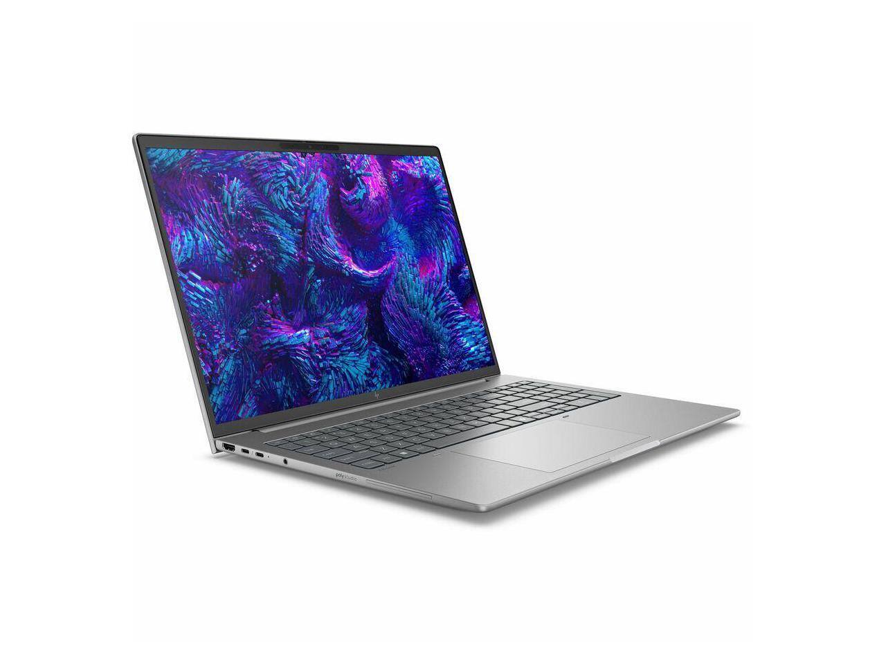 Alt View 3. HP - HP ZBook 8 G1i 16" - Intel Core Ultra 7 265H - 16 GB - 512 GB SSD - Windows 11 Pro - Intel Arc 140T - BP6Y5UT#ABA - Meteor Silver.
