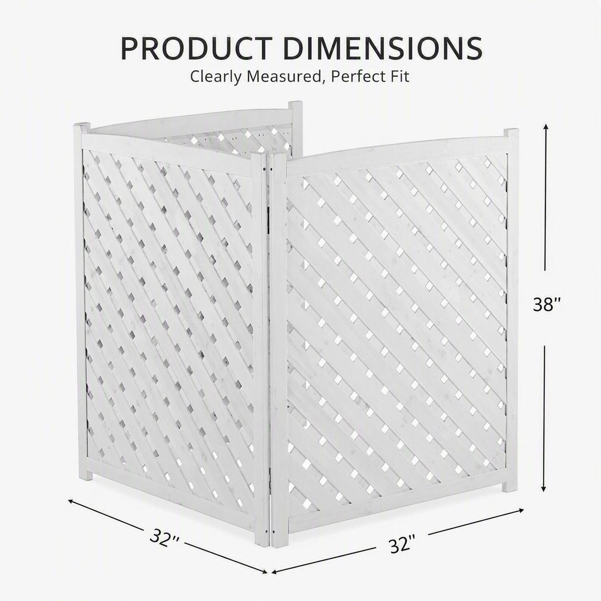 PRODUCT DIMENSIONS  
Clearly Measured, Perfect Fit  
38"  
32"  
32"