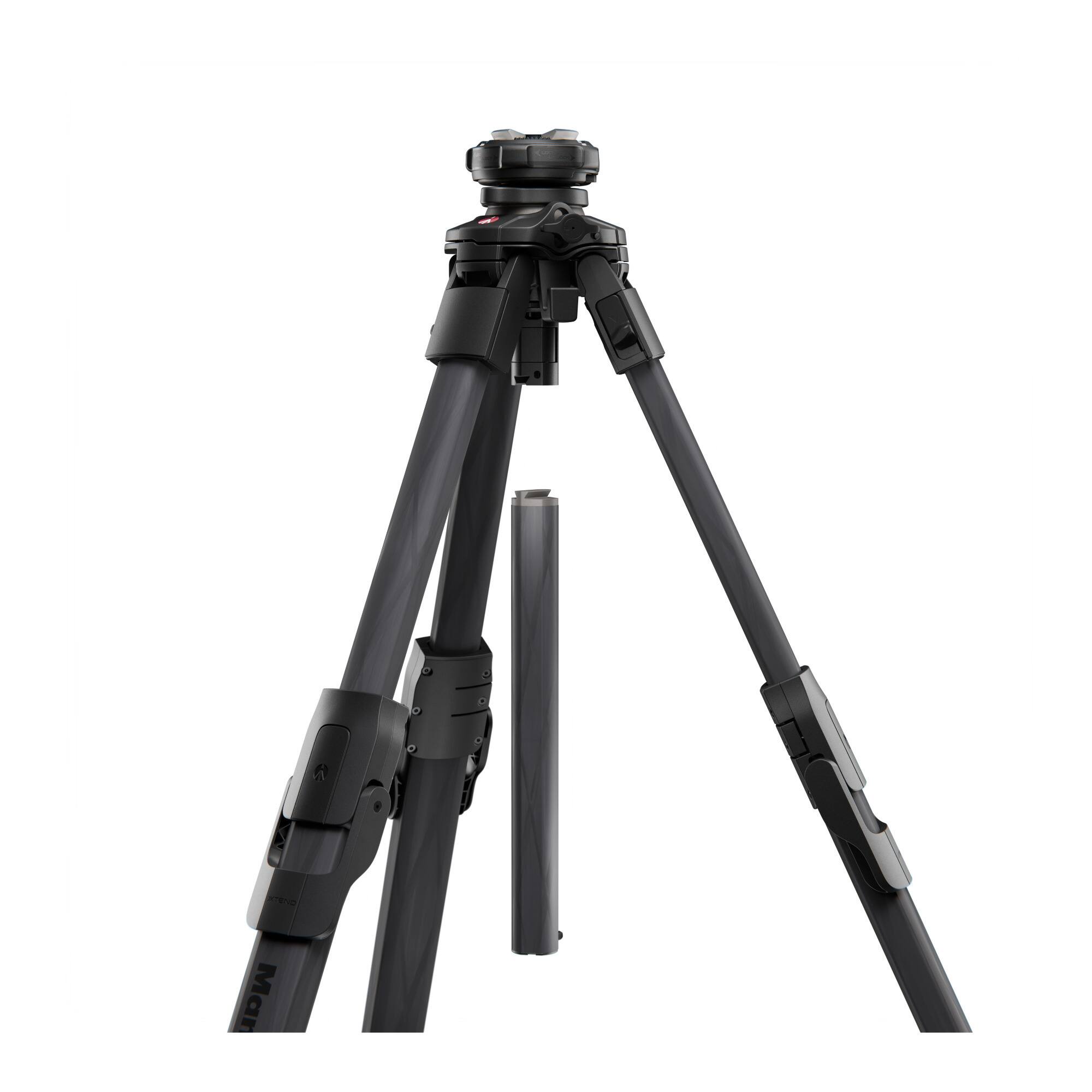 Angle. Manfrotto - Manfrotto Mtonea One Carbon Fiber Tripod with Q90 Mechanism (Black).