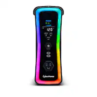 CyberPower - GX150C2 Gaming UPS Battery Backup with RGB Lighting, Sine Wave Output, and USB Charging Ports - Black - Front_Zoom