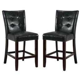 Manhattan Lane - Wood & Polyurethane High Chair, Set of 2 - Black & Brown