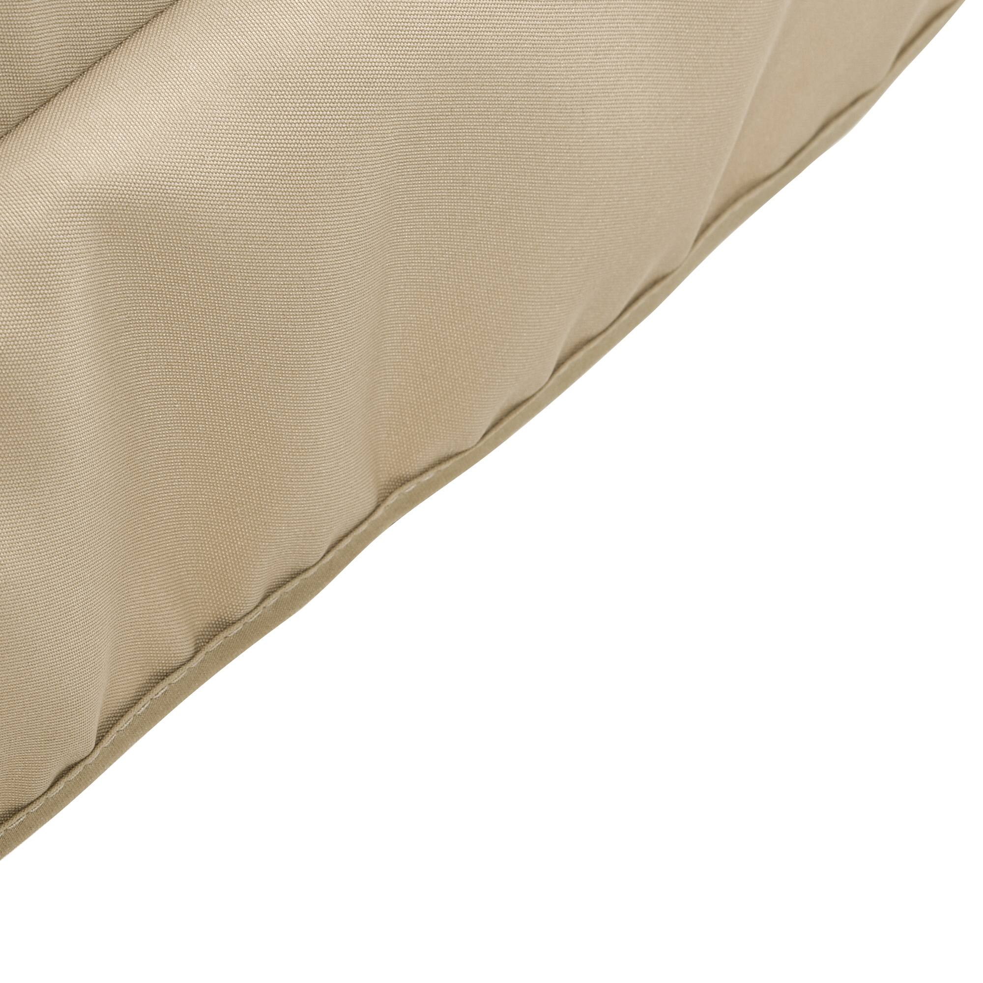 Alt View 8. Outsunny - 84A-052 Series Outdoor Porch Swing Cushions with Seat & Tufted Back, Backrest Ties, Set of 2 Replacement Cushions - Beige.