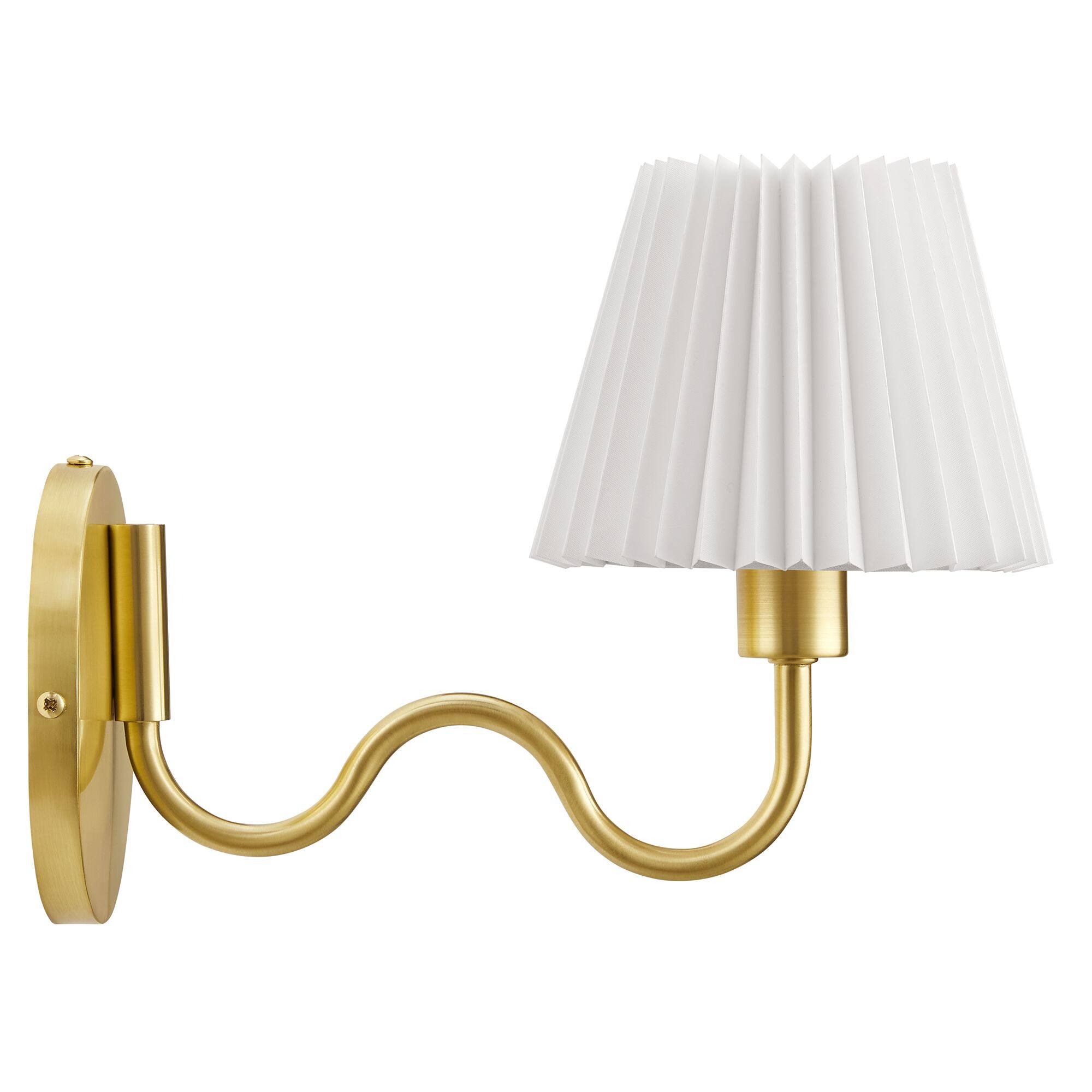Alt View 5. Modway - Wave Squiggle Arm Wall Sconce by Modway - Brass.