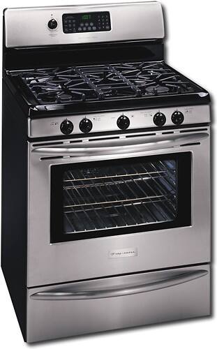 Front Standard. Frigidaire - 30" Self-Cleaning Freestanding Gas Range - Stainless-Steel.