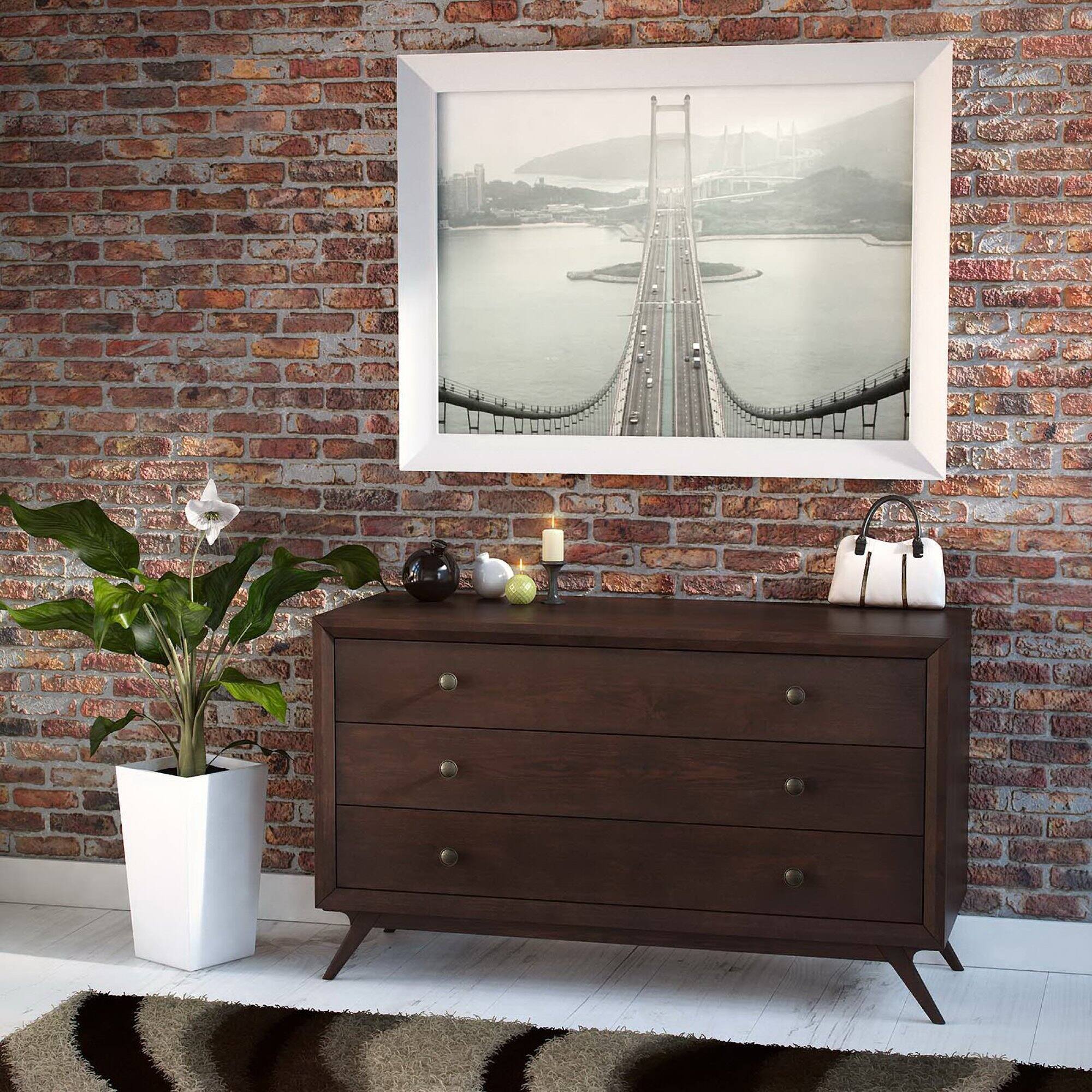 Left. Modway - Tracy Wood Dresser by Modway - Cappuccino.