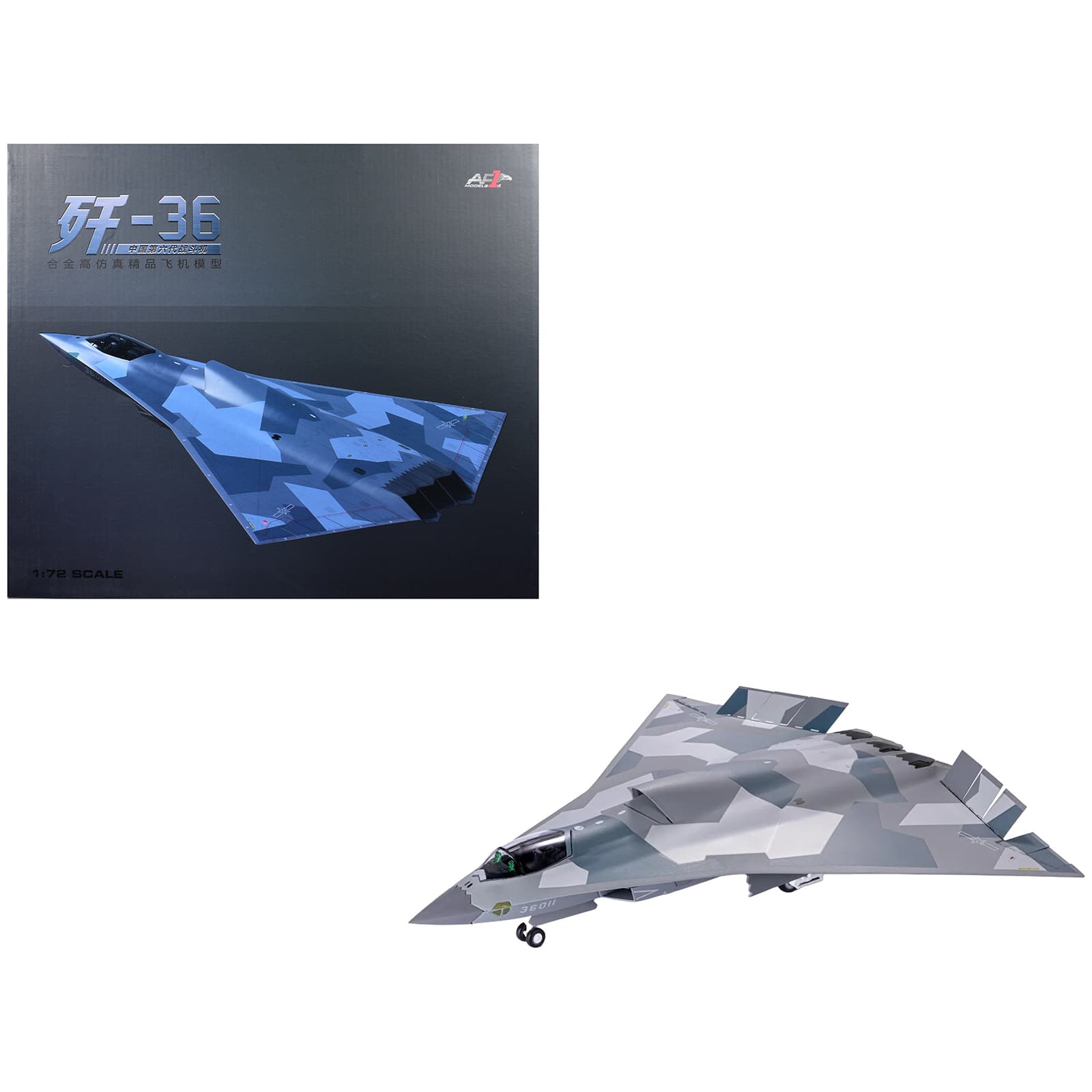 "CAC J-36 Stealth Aircraft ""People's Liberation Army Air Force"" 1/72 Diecast Model by Air Force 1" price history on PriceWatchPro