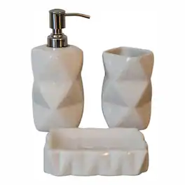 Artisan Furniture - Sindri Bathroom Set of 3, Sindri Color - White