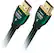 Front. AudioQuest - Forest 16'5" 4K Ultra HD In-Wall HDMI Cable - Black/Green Stripe.