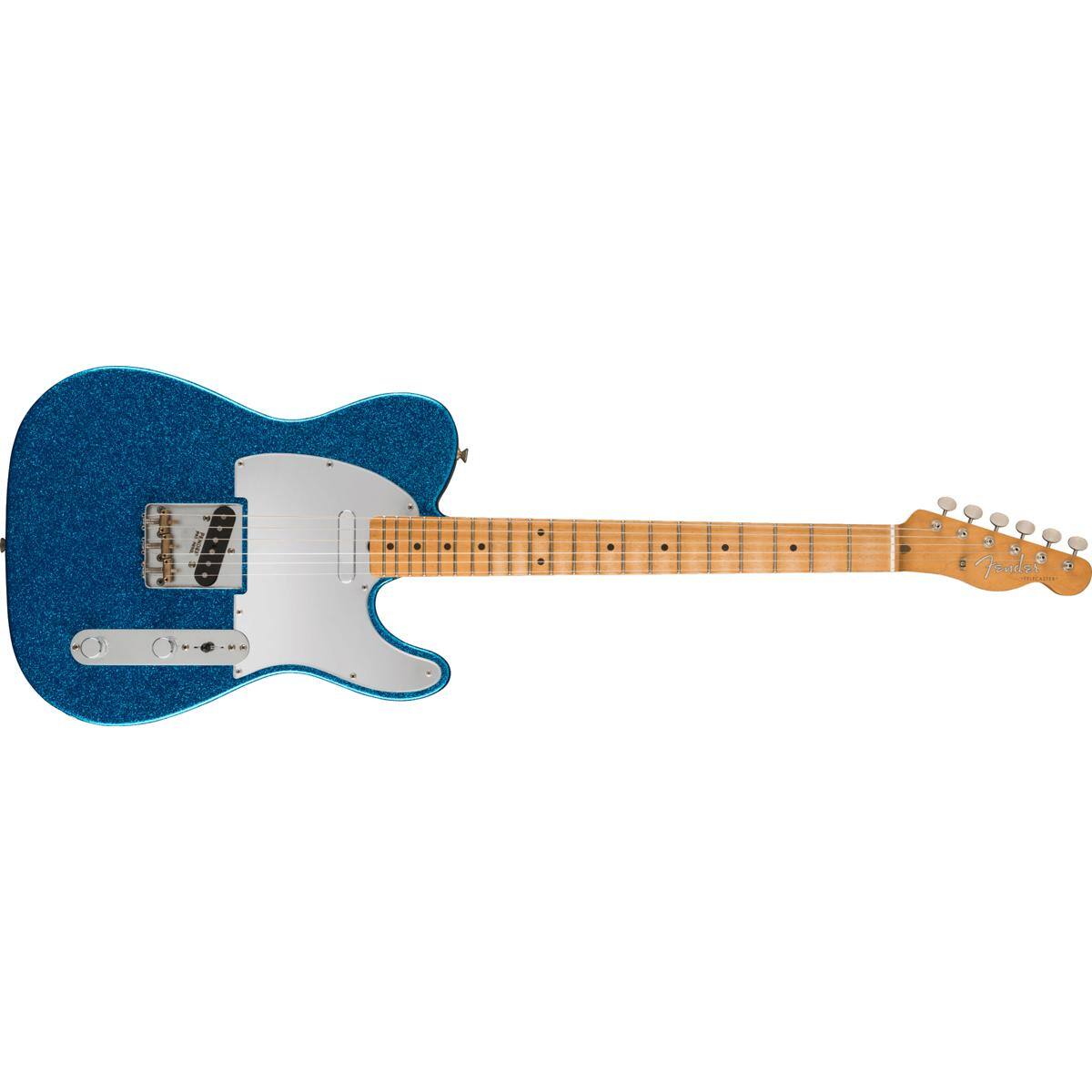Alt View 6. Fender - Fender Artist Series J Mascis Telecaster Electric Guitar, Bottle Rocket Blue Flake.
