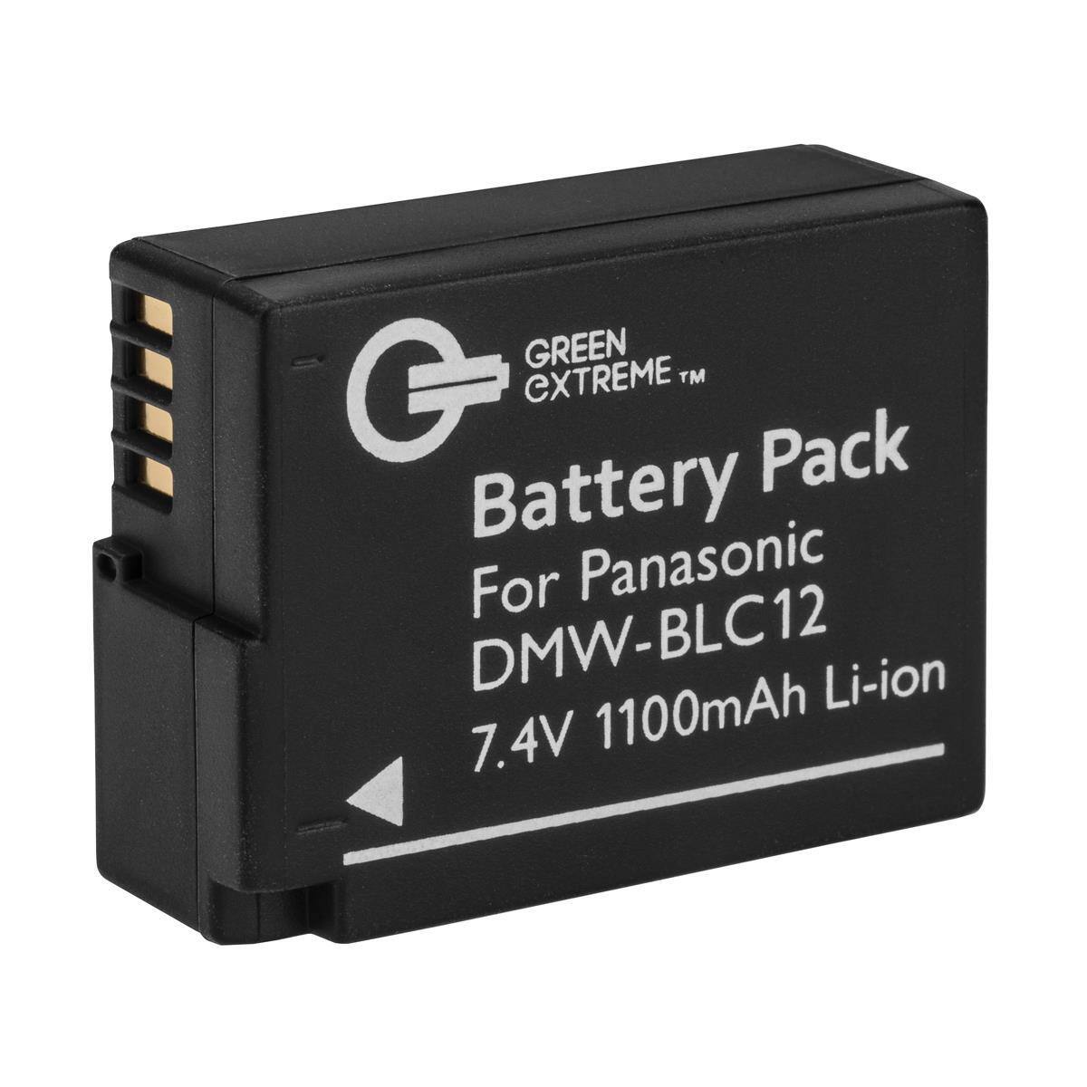 GREEN EXTREME™ G Pack Battery Panasonic For DMW-BLC12 7.4V 1100mAh Li-ion