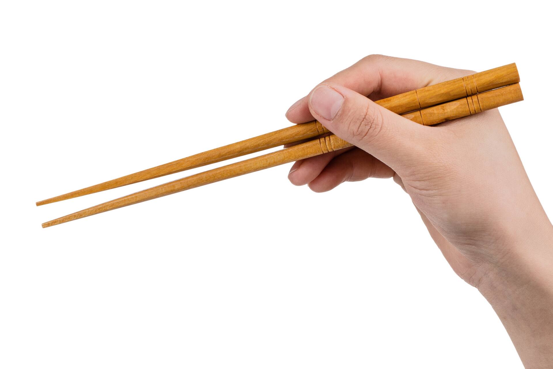 Angle. Heim Concept - Heim Concept 5 Pair Organic Classic Hardwood Japanese Reusable Wood Chopsticks - Brown.