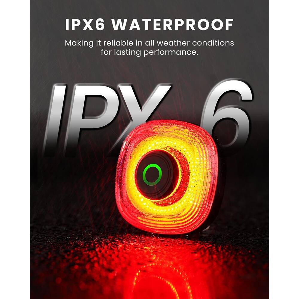 IPX6 WATERPROOF  
Making it reliable in all weather conditions for lasting performance.  
IPX6