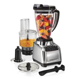 Hamilton Beach - MultiBlend® Kitchen System with Blender and Food Processor - Chrome
