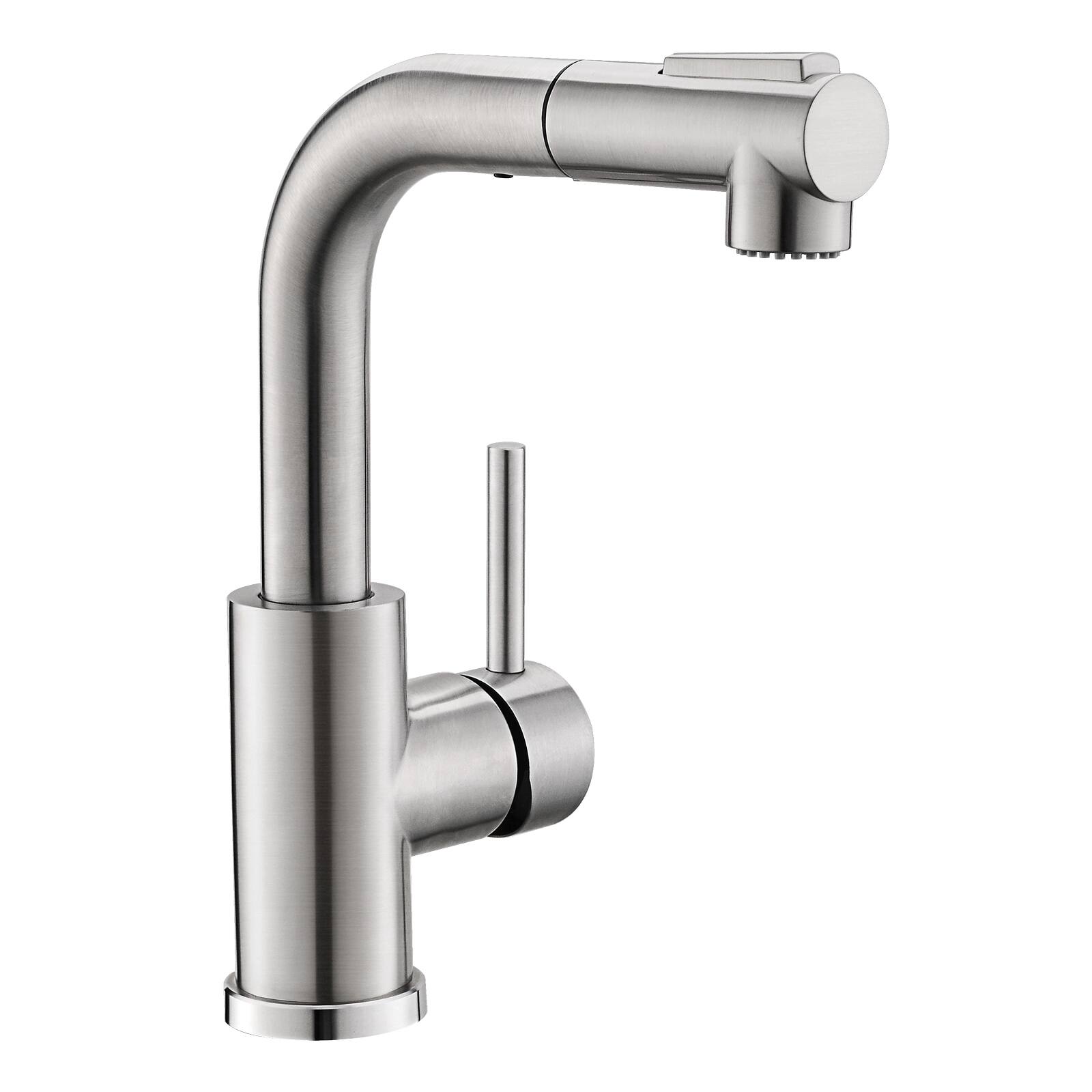 Back. APRILSOUL - Sink Faucet Brushed Nickel Kitchen Faucets with Pull Down Sprayer Bathroom Sink Faucets Mini Bar Prep Faucet - Brushed Nickel.