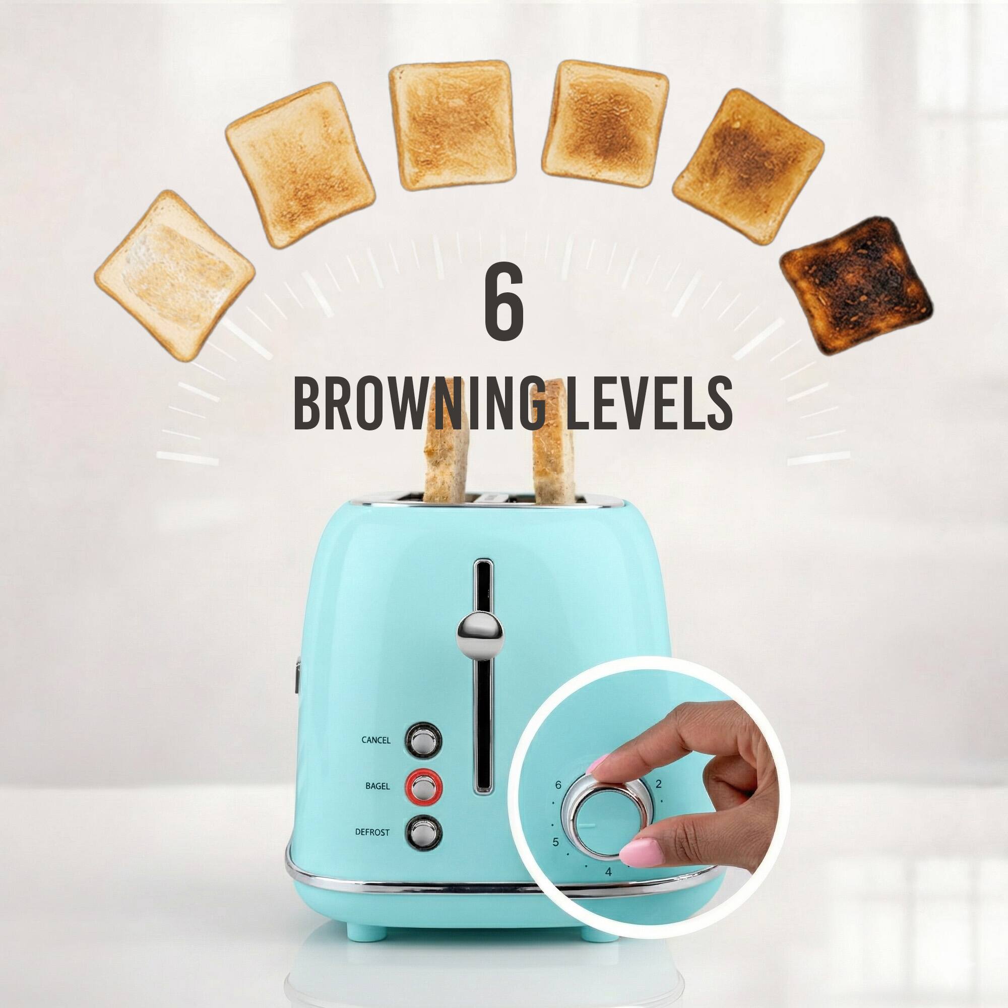6 BROWNING LEVELS  
CANCEL  
BAGEL  
DEFROST