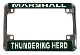 Rico Industries - Marshall University The Herd Chrome Motorcycle, RV or Trailer License Plate Frame - Multi