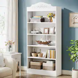 Tribesigns - Office Storage Cabinet, For Everyday Organization in Workspaces and Office Reception Areas - White