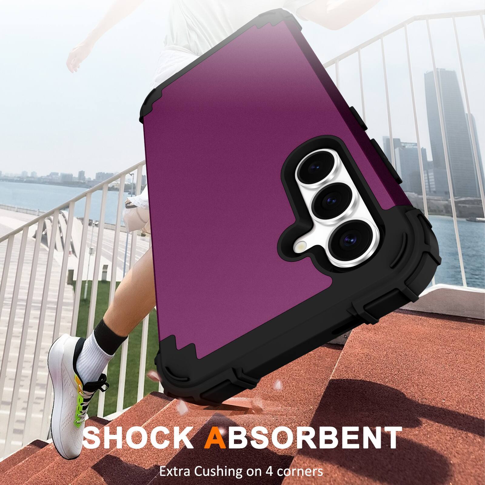 SHOCK ABSORBENT  
Extra Cushing on 4 corners