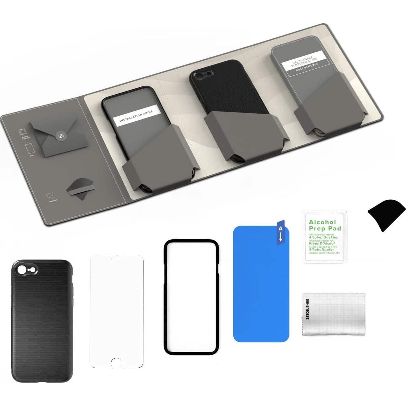 Alt View 11. SaharaCase - Trend Series Case for Apple iPhone 7, 8, SE (3rd Generation 2022) - Black Gold.