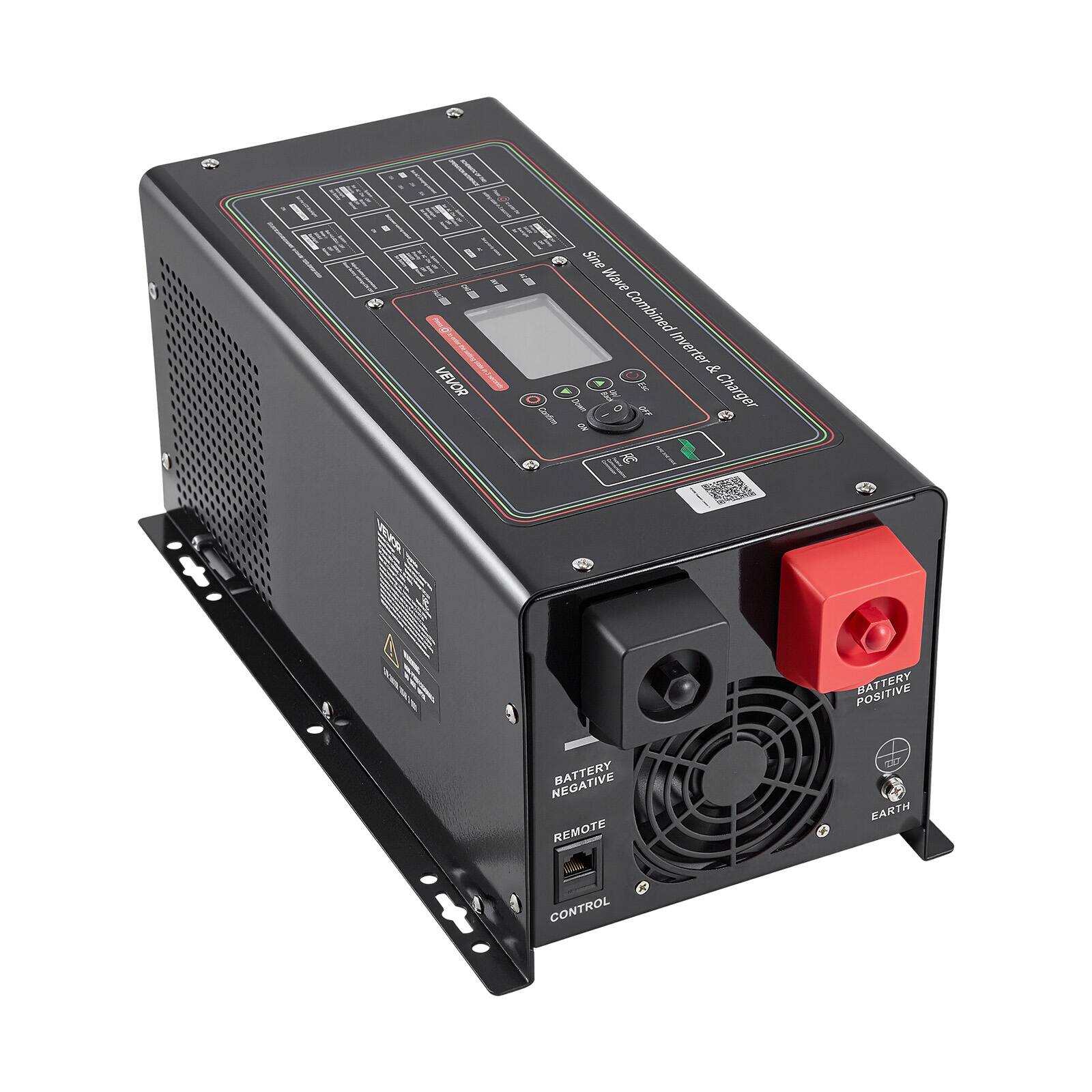 Sine Wave Combined Inverter & Charger

POSITIVE BATTERY
NEGATIVE BATTERY
REMOTE CONTROL
CA EARTH