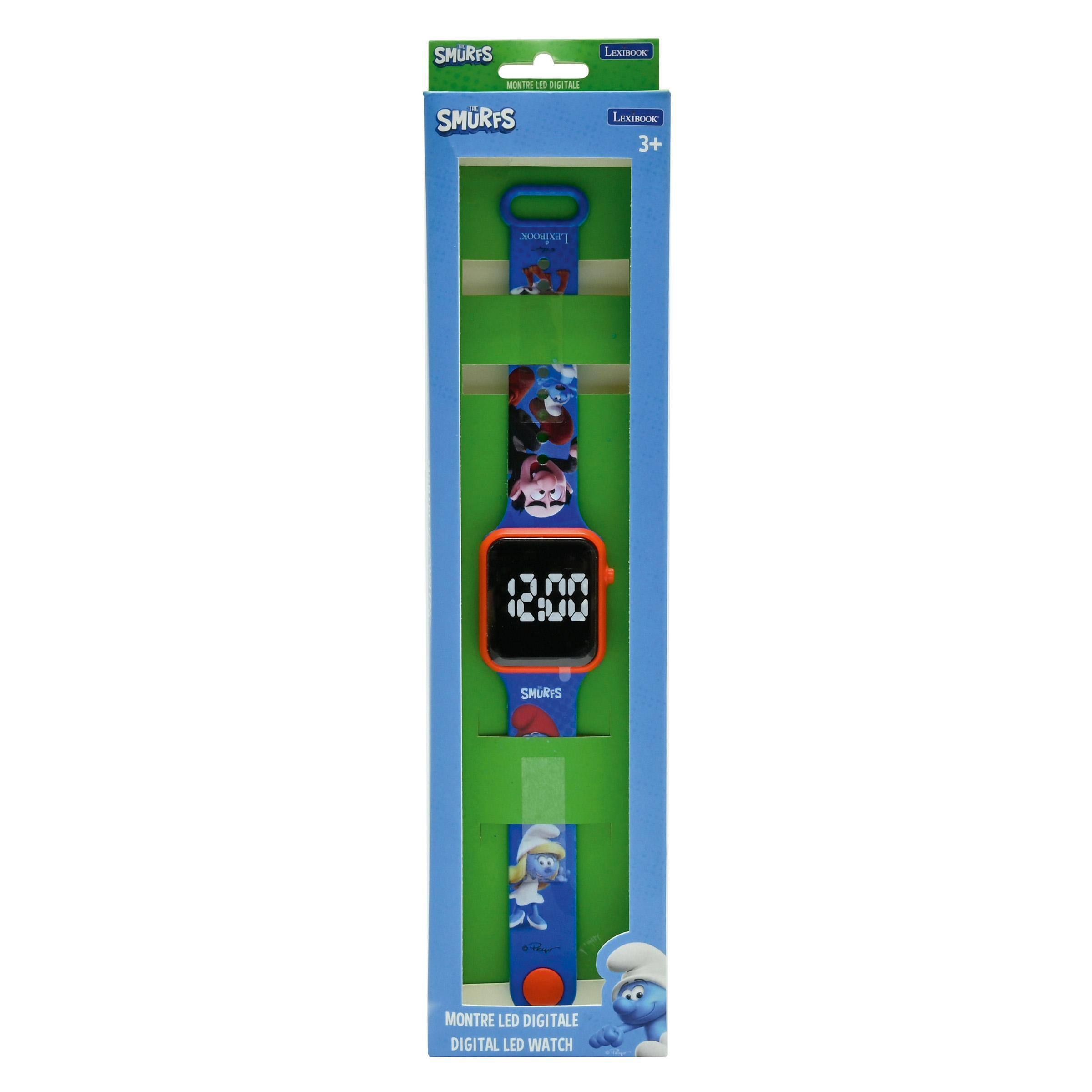SMURFS  
LEXIBOOK  
MONTRE LED DIGITALE  
LEXIBOOK 3+  
SMURFS  
Pear  
MONTRE LED DIGITALE DIGITAL LED WATCH