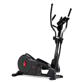 Sunny Health & Fitness - Smart Premium Programmable Electro-Magnetic Elliptical - Black