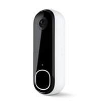 Arlo - Smart Wi-Fi Video Doorbell (2nd Generation) - Wired/Battery Operated with 2K Resolution - White - Front_Zoom