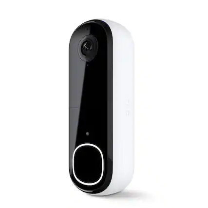 Front. Arlo - Smart Wi-Fi Video Doorbell (2nd Generation) - Wired/Battery Operated with 2K Resolution - White.