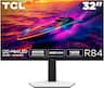 TCL - R84 32" QD Mini LED 4K UHD 165Hz 1ms AMD FreeSync Premium Gaming Monitor with DisplayHDR 1400 (USB C, DisplayPort, HDMI) - Black and White