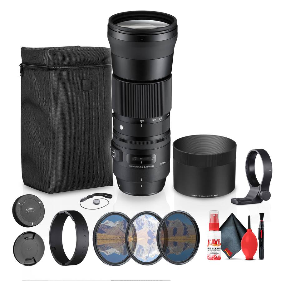 SIGMA 150-600mm Contemporary NIKON Fマウント Sigma 150 600mm F5 6.3 DG Contemporary Nikon Mount Bundle
