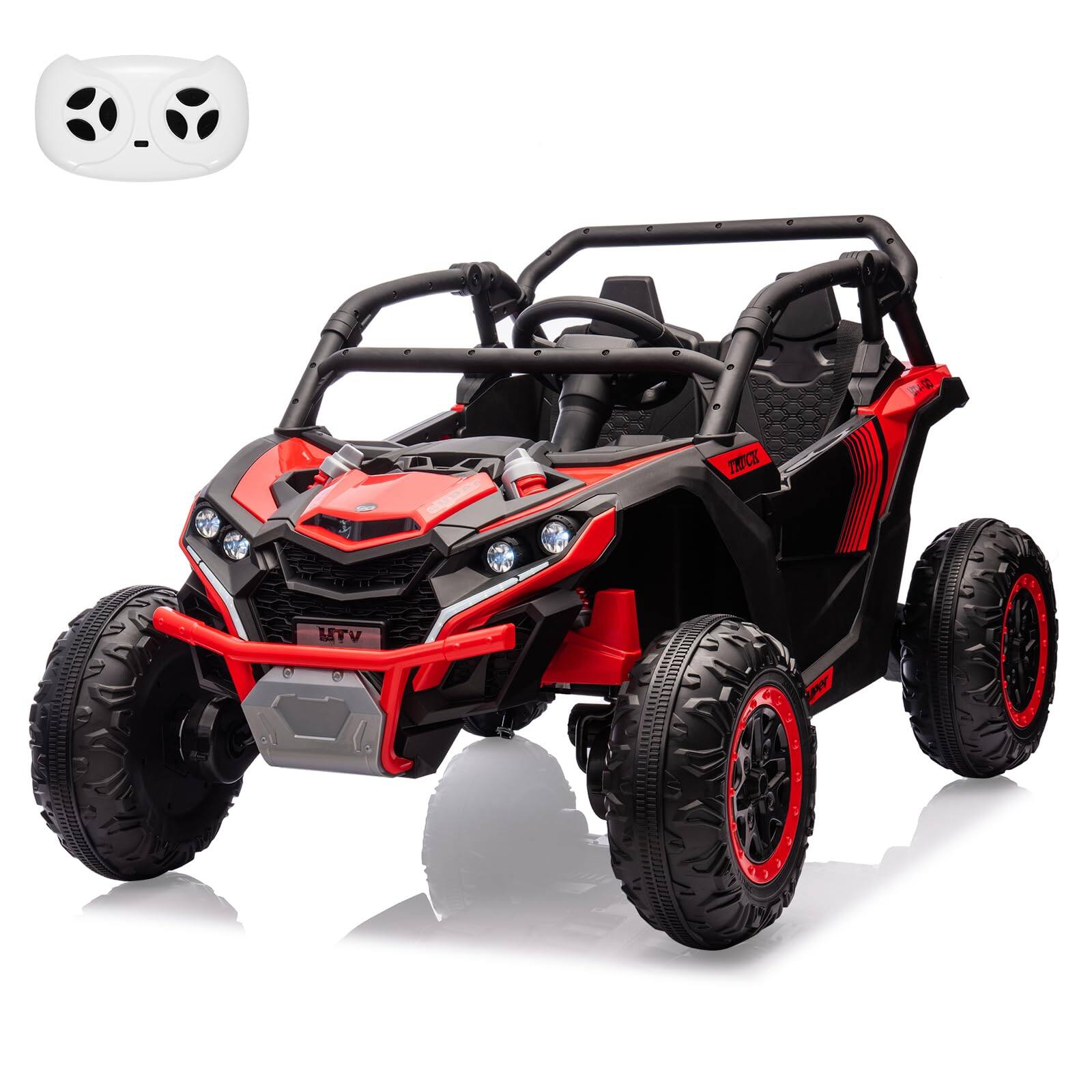 GARVEE - 24V Kids 2-Seater Electric UTV 4WD Off-Road Ride-On Car with Remote Control – Battery Powered Toy for Kids 3+