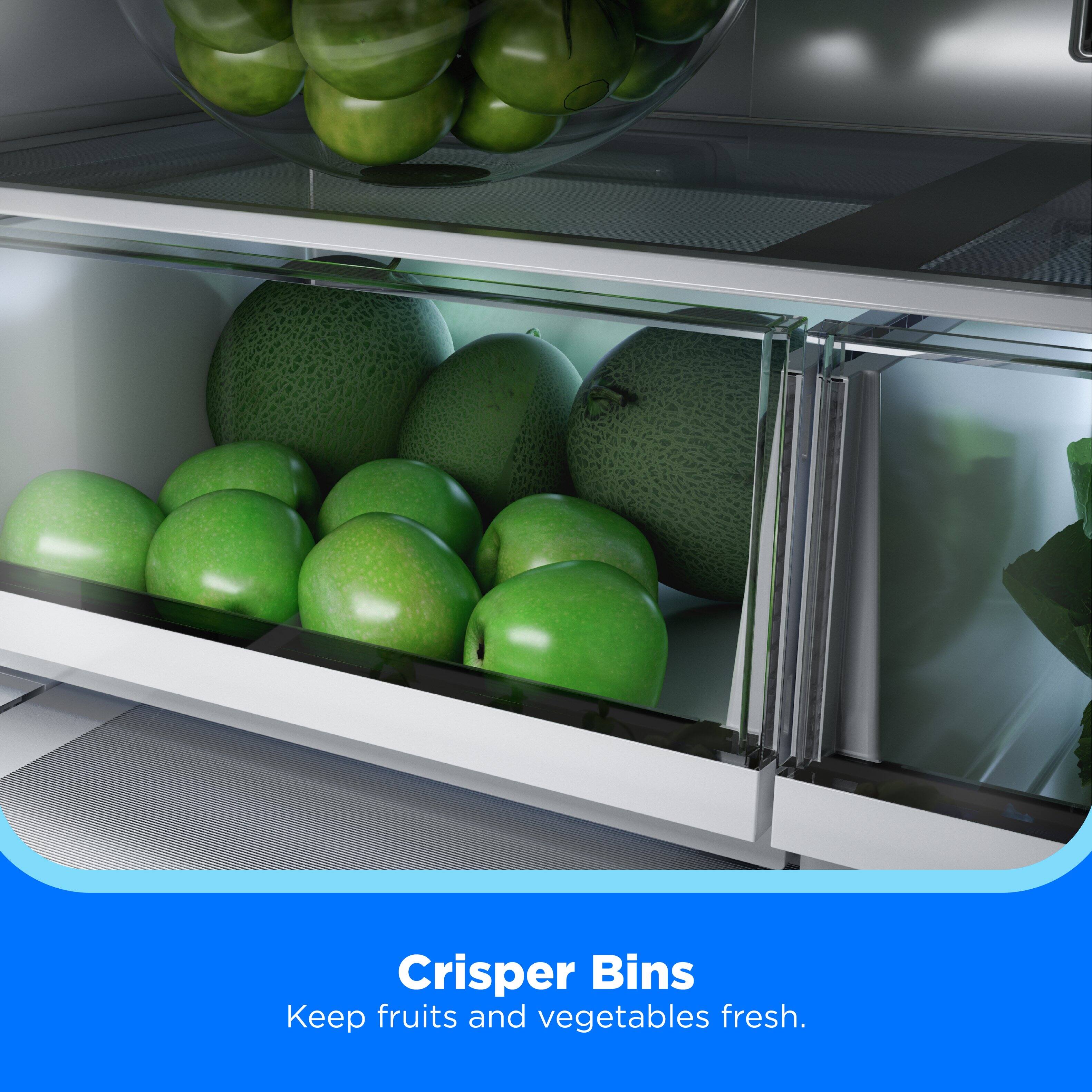 Crisper Bins  
Keep fruits and vegetables fresh.
