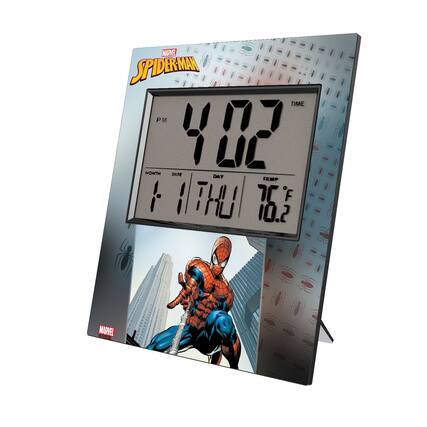 - MARVEL SPIDER-MAN
- TIME: 4:02 PM
- MONTH: 1
- DATE: 17
- DAY: THU
- TEMP: 76.2°F