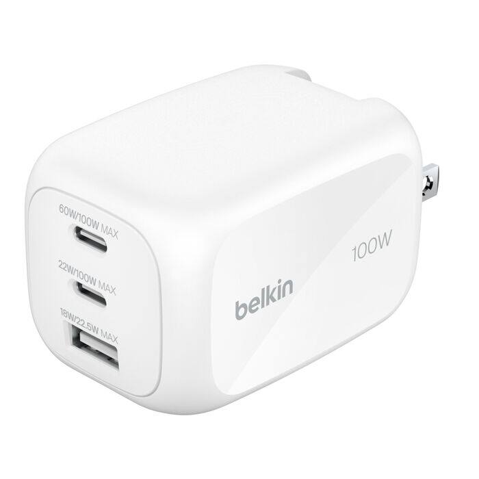60W/100W MAX  
22W/100W MAX  
18W/22.5W MAX  
100W  
belkin
