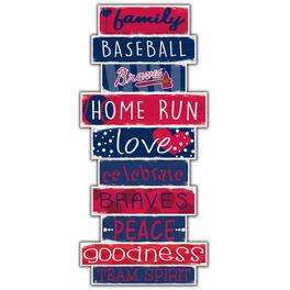 Fan Creations - Atlanta Braves 5'' x 24'' Celebrations Stack Sign - Multicolor