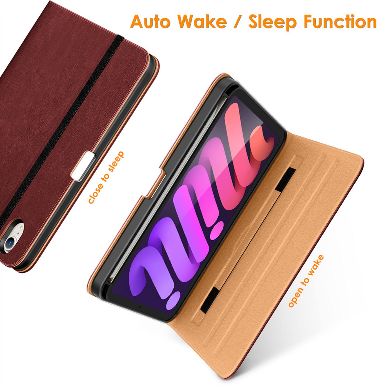 Auto Wake / Sleep Function

Close to sleep

Open to wake