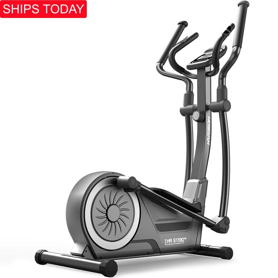 HARISON - Elliptical Machine for Home 350LB, Magnetic Elliptical Trainer with 16-Level Resistance (BBE1190) - Black