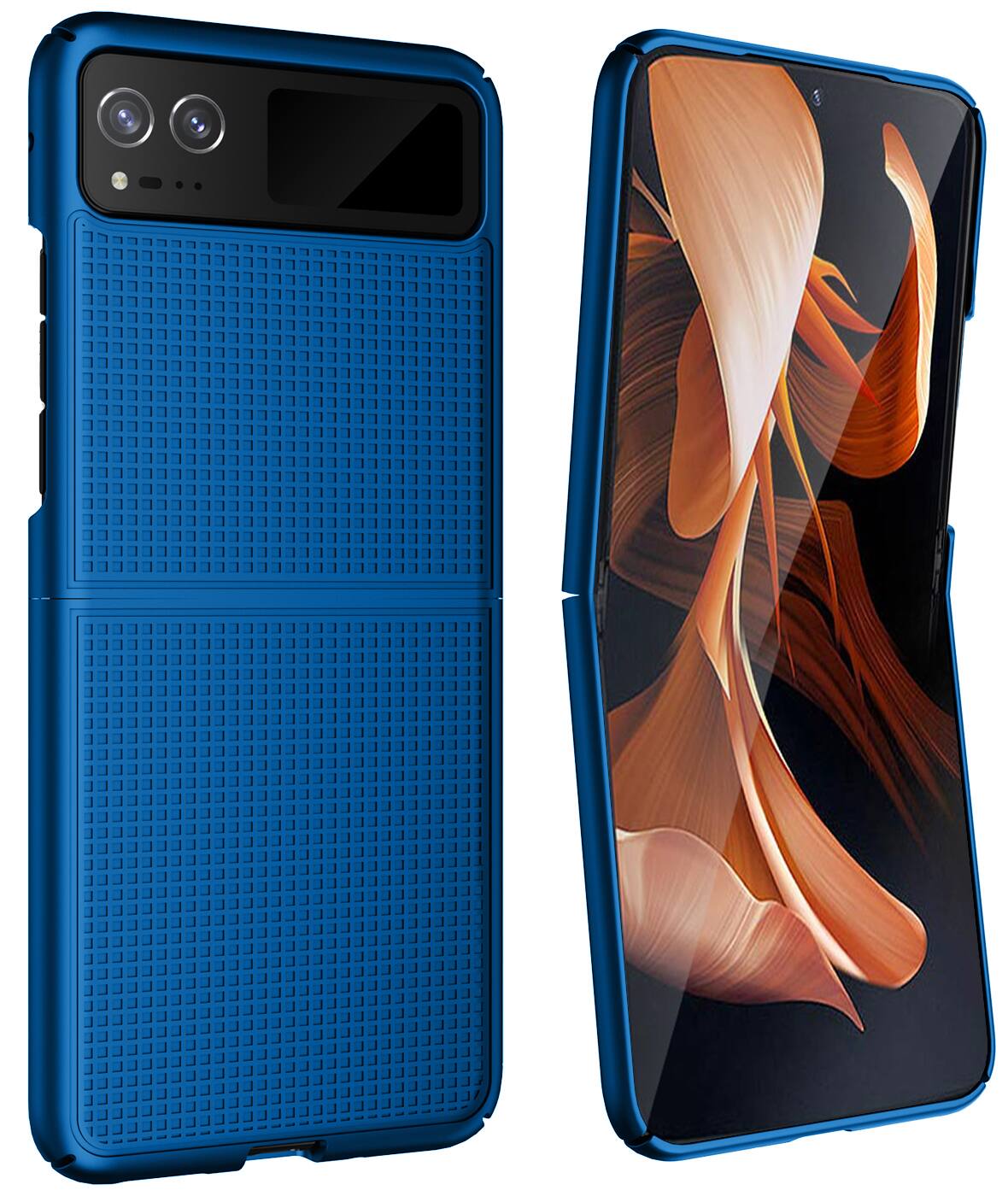 Alt View 5. Nakedcellphone - Slim Case for Motorola RAZR (2023) - Blue.