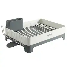 Gibson - Home Nestcraft Galvanized Steel Dish Rack - White