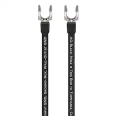 GND WALL-OUTLET GROUND-BOX, GND, INPUT GND
AQ BLACK-HOLE • THIS END TO TURNTABLE, CABLE