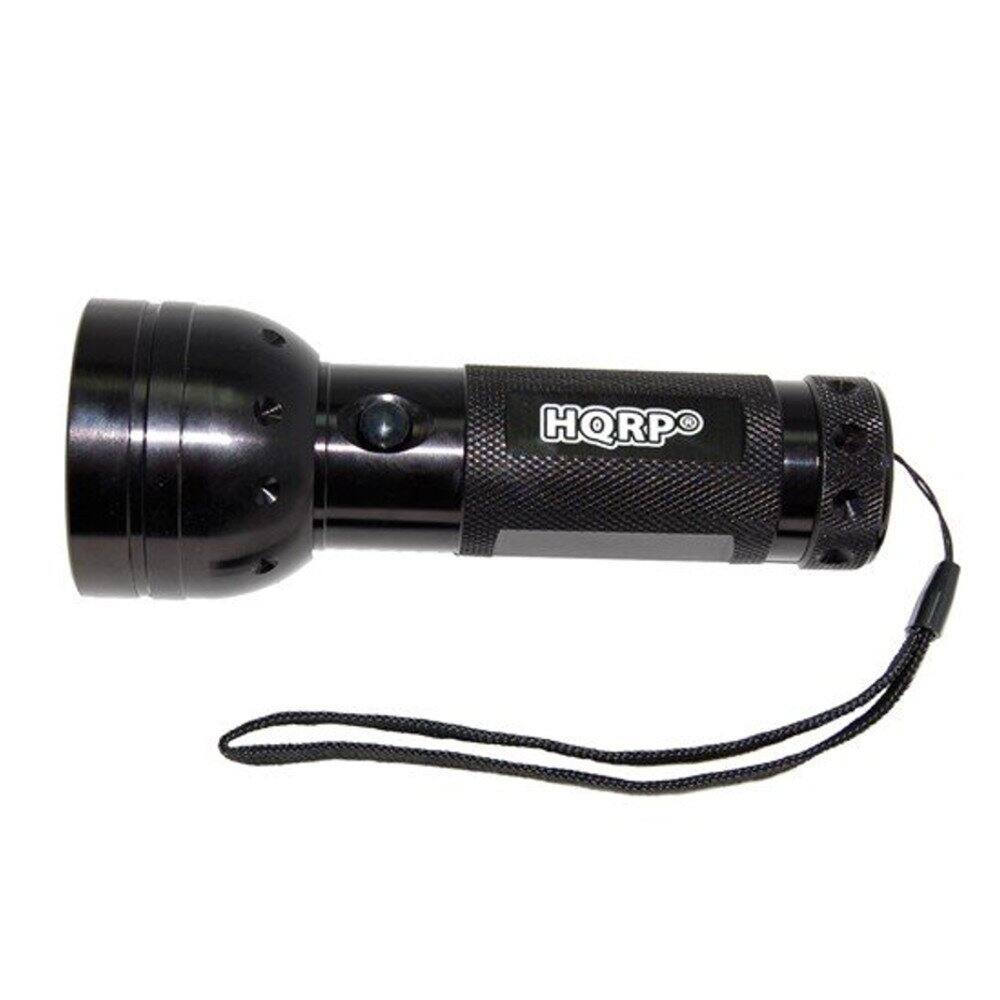 Angle. HQRP - 390 nm UV Blacklight Flashlight - 51 LED Inspection.