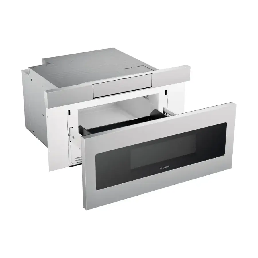 Alt View 1. Sharp - 30" 1.2 Cu. Ft. Built-in Microwave Drawer - Stainless Steel.