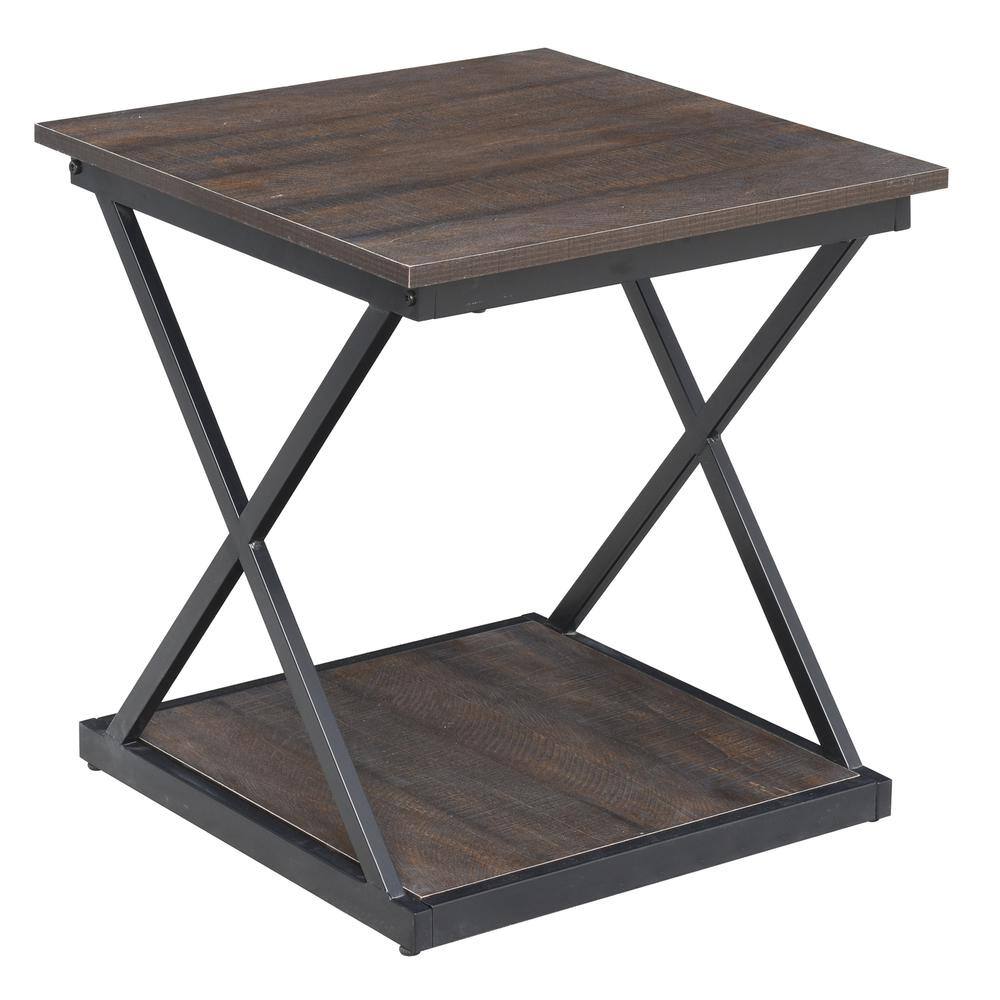Alt View 1. Carolina Chair & Table - Stella Side Table - Elm/Black - Elm, Black.