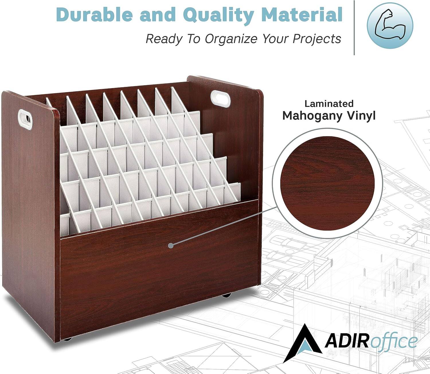 Durable and Quality Material
Ready To Organize Your Projects
Laminated Mahogany Vinyl
ADIR office