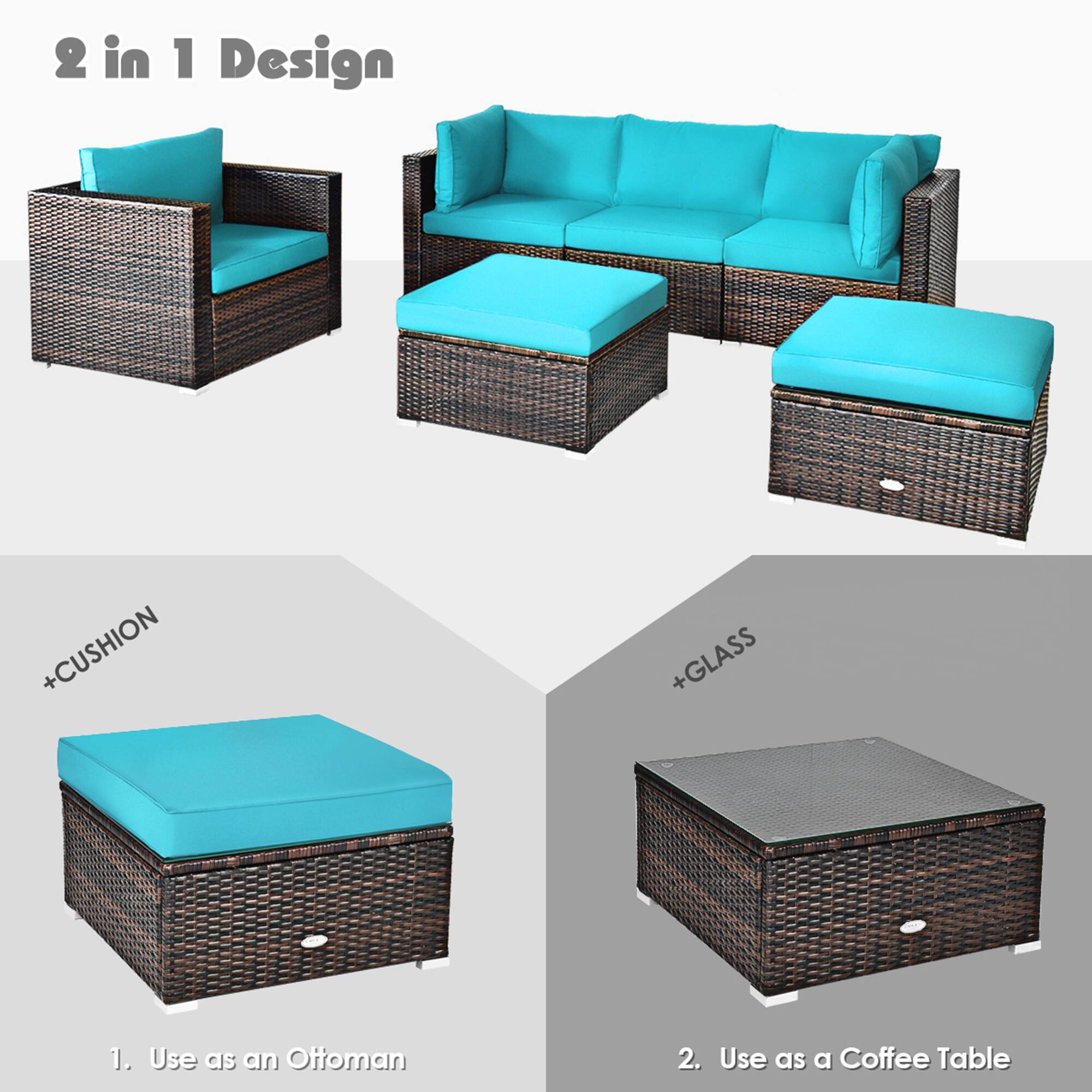 2 in 1 Design

+CUSHION
1. Use as an Ottoman

+GLASS
2. Use as a Coffee Table