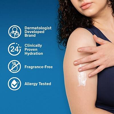 Dermatologist Developed Brand  
Clinically Proven 24hr Hydration  
Fragrance-Free  
Allergy Tested
