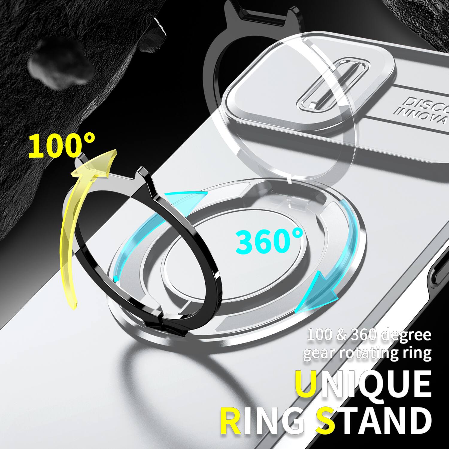 100
DISC INNOVA
360
100 & 360 degree gear rotating ring
UNIQUE RING STAND